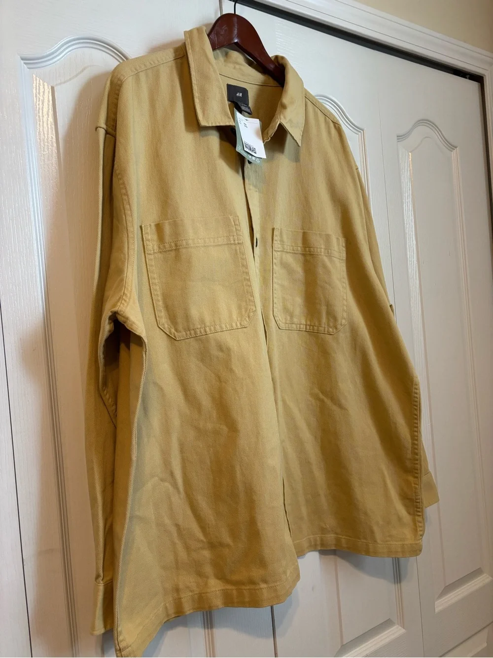 H&M Men's Overshirt Jacket - Yellow